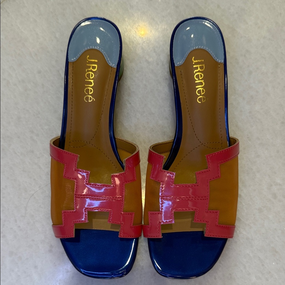 J.Renee Women's Colorful Slide Sandals